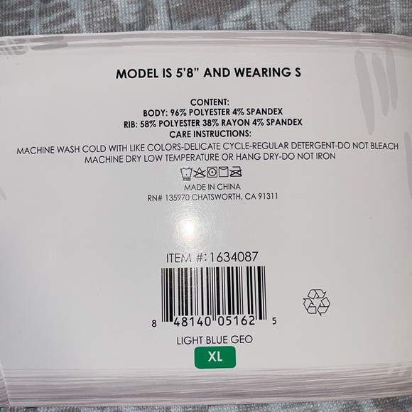 NWT Honeydew super soft pajama set size XLG light blue and gray Light blue geo - Picture 5 of 6